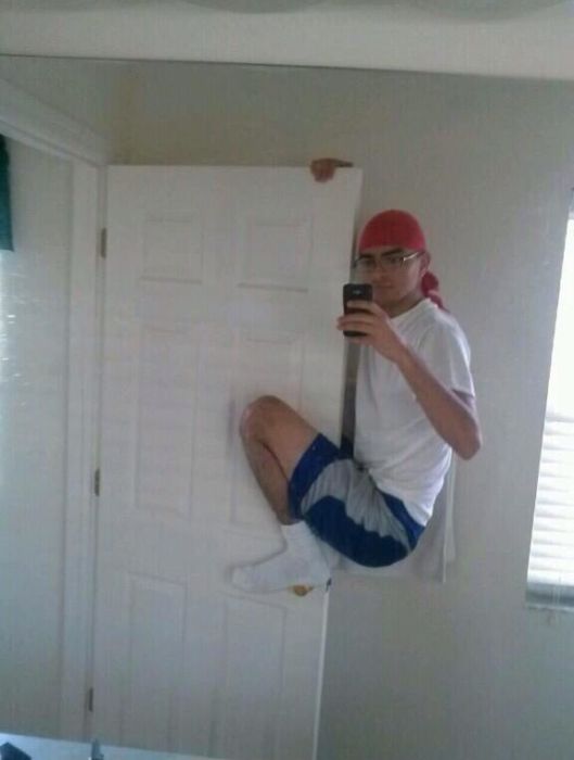 網絡牛人玩轉最糟糕自拍照