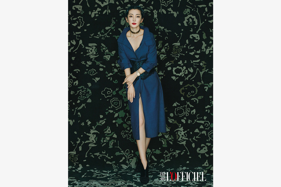 Actress Li Bingbing poses for fashion magazine