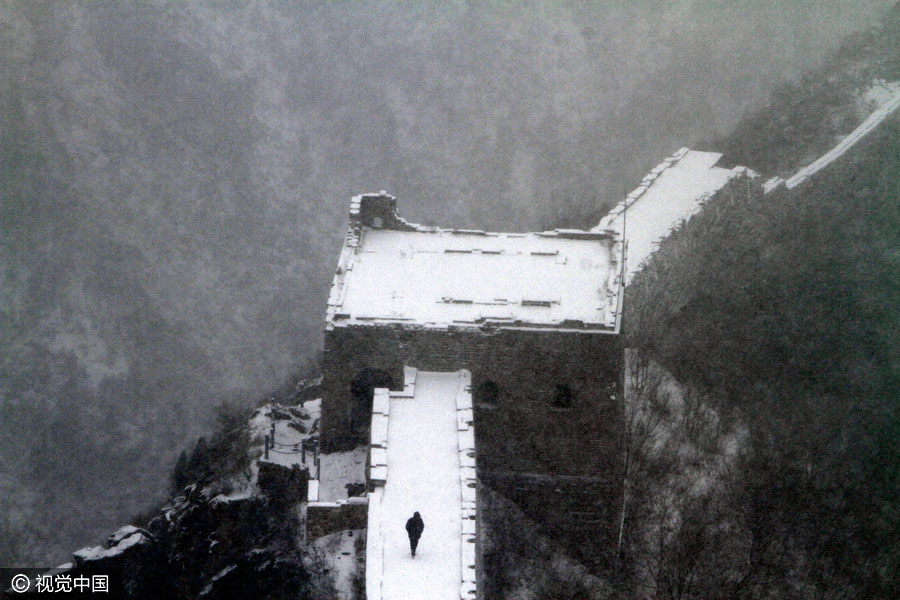 Old photos of snow-covered Beijing