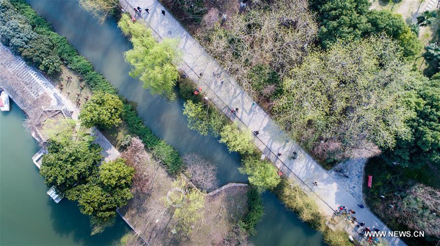 Spring scenery of Baohe Park in E China's Hefei