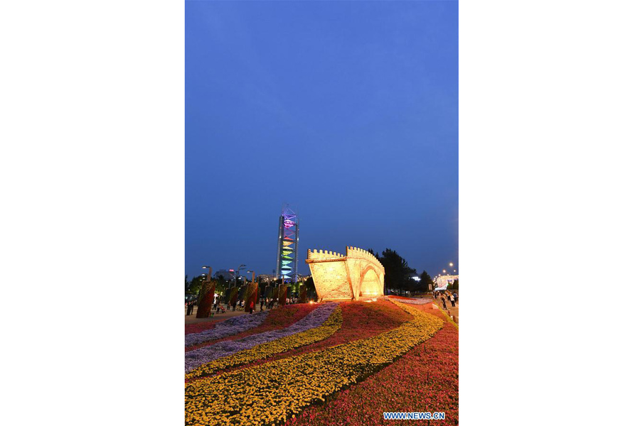 Golden Bridge on Silk Road structure constructed in Beijing