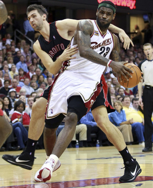 NBA：波什被擊傷 猛龍101:113不敵騎士