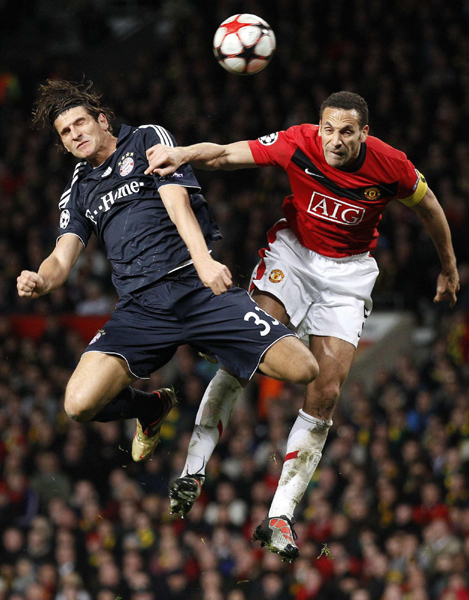 歐冠：拜仁連扳兩球 10人曼聯(lián)主場(chǎng)3:2出局