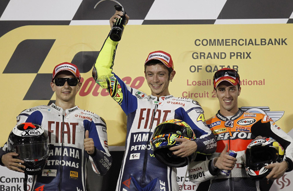 世界摩托車錦標賽卡塔爾站：MOTOGP羅西奪冠