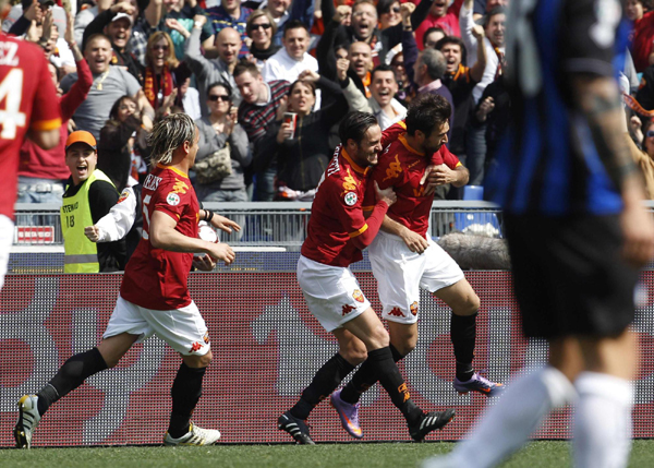 意甲：羅馬反超國米登頂 AC米蘭主場戰平