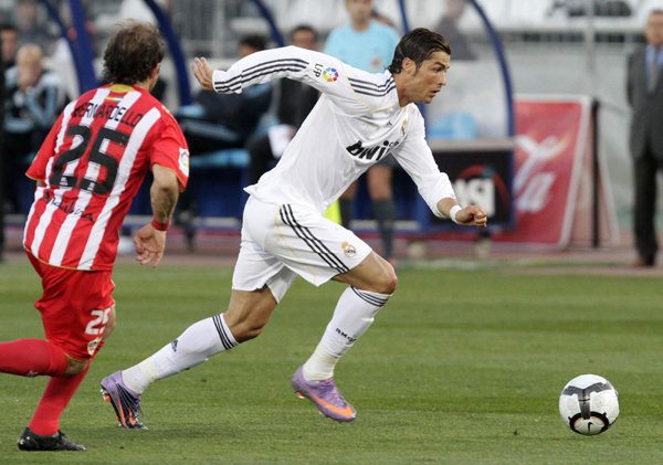 西甲：C羅世界波 皇馬2:1客場逆轉緊追巴薩