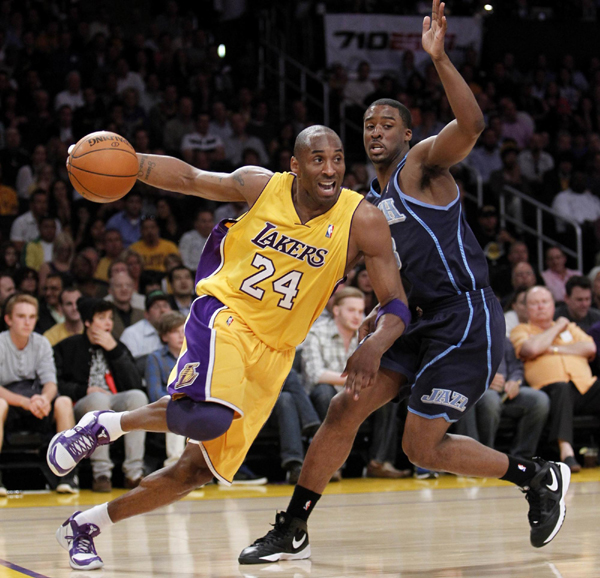 NBA：科比30分“三叉戟”發威 湖人勝爵士2:0