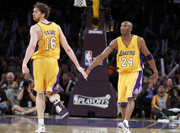 NBA：科比30分“三叉戟”發威 湖人勝爵士2:0