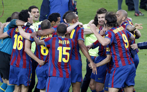 西甲：梅西榮膺最佳射手 巴薩4:0創(chuàng)紀錄奪冠