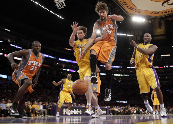 NBA：科比創季后賽新高 湖人再擒太陽
