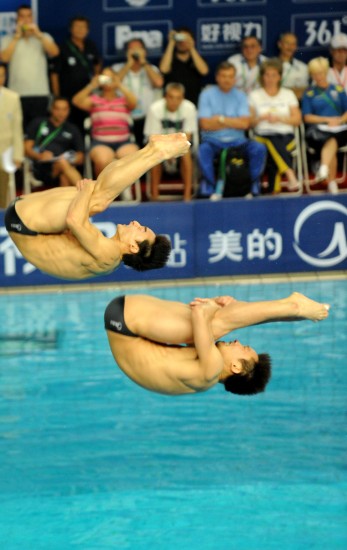 跳水世界杯：秦凱/羅玉通奪男子雙人3米板金牌