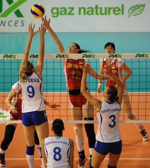 瑞士女排精英賽：中國3:1逆轉俄羅斯躋身決賽