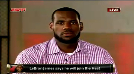 詹姆斯宣布加盟熱火 小皇帝聯(lián)手韋德波什