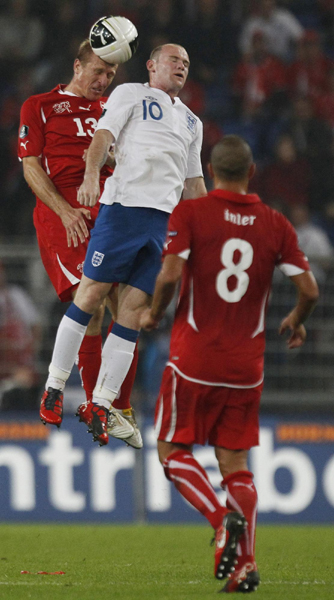 歐預(yù)賽：英格蘭輕取瑞士 意大利德國(guó)大勝弱旅