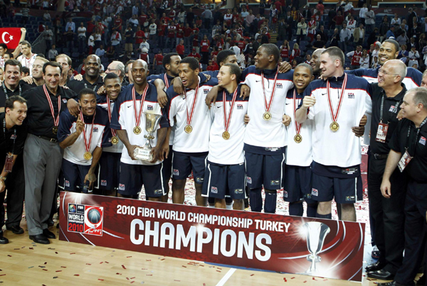 夢九大勝土耳其 美國隊16年后重奪男籃世錦賽冠軍