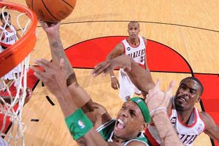 雷阿倫砍18分加內(nèi)特準(zhǔn)三雙 凱爾特人橫掃開(kāi)拓者