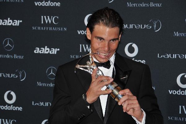 勞倫斯世界體育獎：納達(dá)爾榮膺最佳男運動員獎