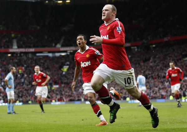 英超：魯尼超級世界波絕殺納尼傳射 曼聯2:1勝曼城