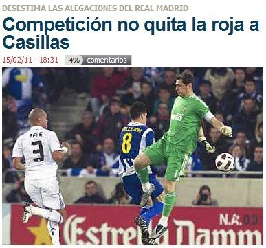 西足協駁回皇馬申請卡西停賽1場罰600歐