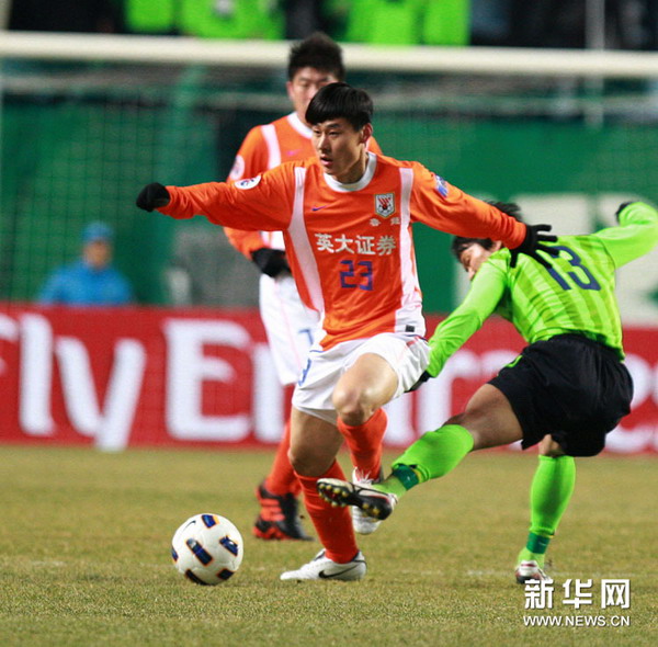 韓國(guó)老將頭槌破門 魯能0:1全北客戰(zhàn)不勝