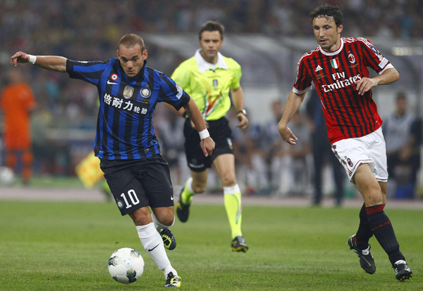 AC米蘭2:1逆轉國際米蘭 奪意大利超級杯