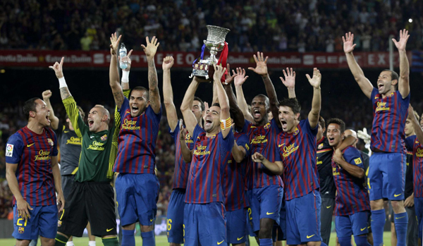 西班牙超級(jí)杯：梅西絕殺皇馬 巴薩3:2獲勝捧杯