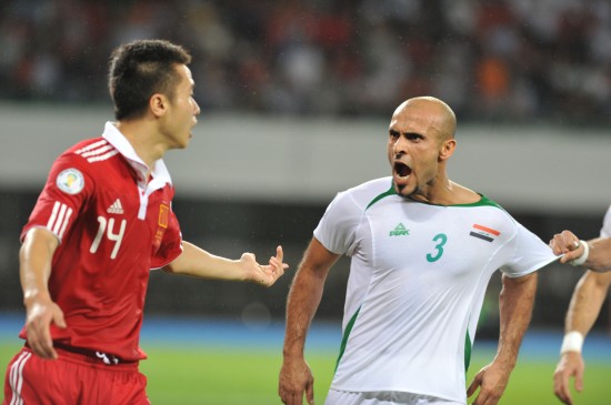 世預賽：中國主場0:1負10人伊拉克出線告急