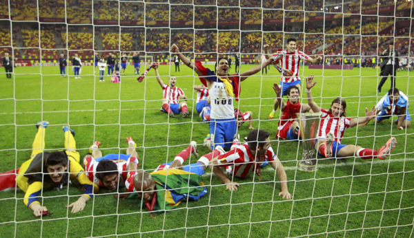 歐聯杯：馬德里競技3:0完勝畢爾巴鄂競技奪冠