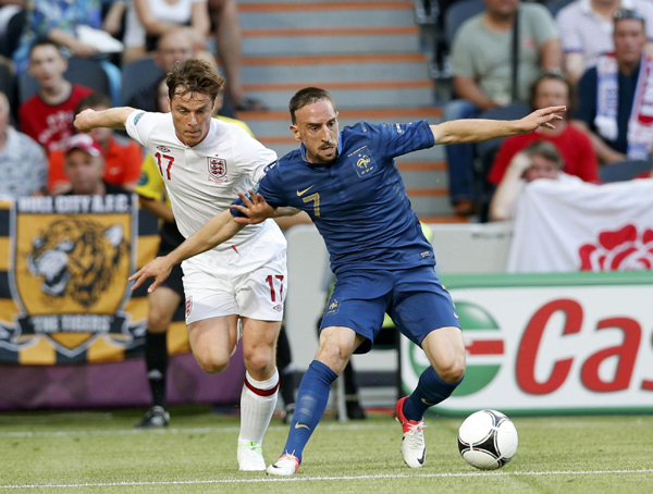 歐洲杯：英格蘭1:1悶平法國