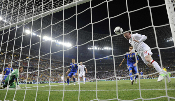 歐洲杯：魯尼解禁進球英格蘭1:0絕殺 東道主烏克蘭出局