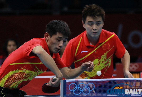 中國(guó)隊(duì)奪得倫敦奧運(yùn)會(huì)乒乓球男團(tuán)冠軍