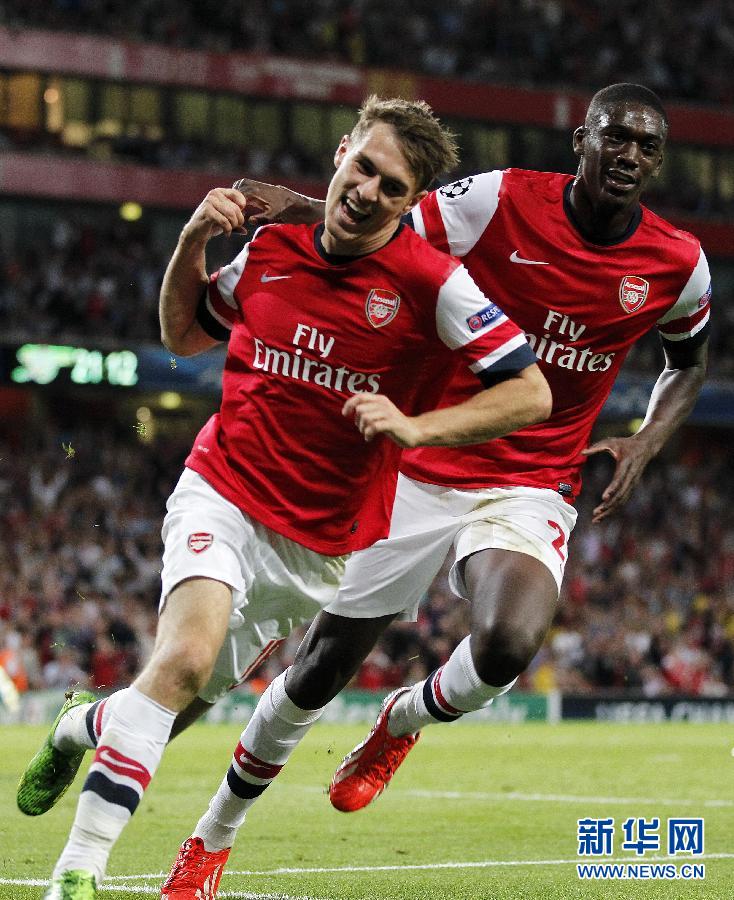 歐冠：總分5:0勝費內巴切 阿森納連續16年進正賽