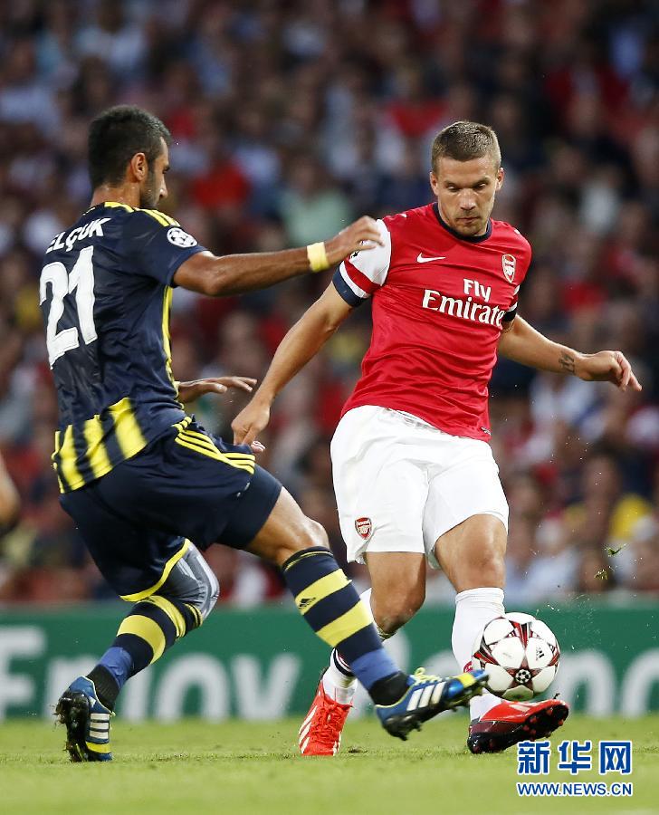 歐冠：總分5:0勝費內巴切 阿森納連續16年進正賽