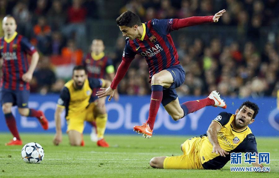 歐冠：內馬爾救主 巴薩主場1:1平馬競