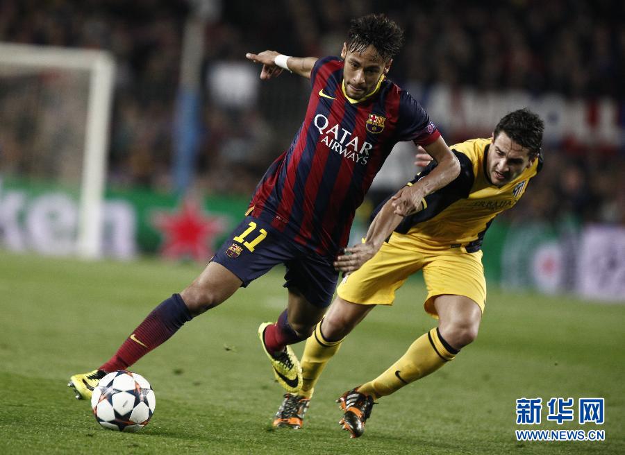 歐冠：內(nèi)馬爾救主 巴薩主場(chǎng)1:1平馬競(jìng)