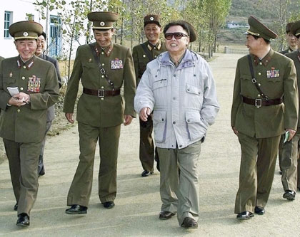Kim Jong-il inspects army unit