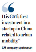 GM takes stake in China car-sharing