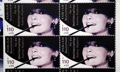 Audrey Hepburn stamps fetch $606,000 for charity