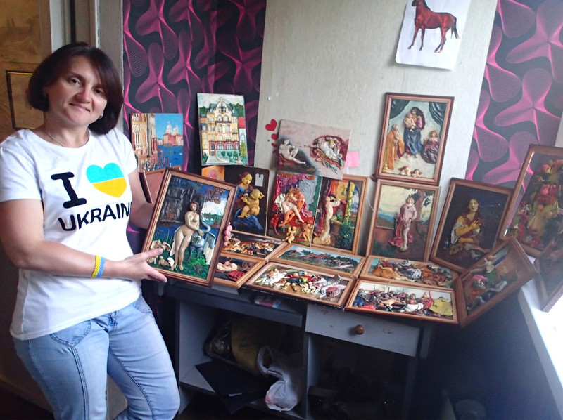 Plasticine artworks modelled after masterpieces