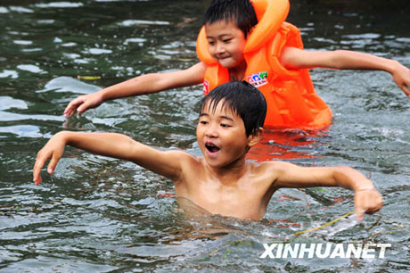 高溫席卷湖南[組圖]