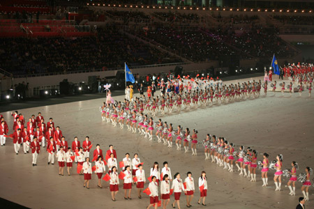 十一屆全國運動會開幕式現場組圖